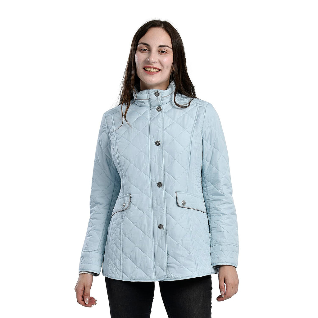 La Marey Lightweight Padded Quilted Jacket (Size 24) - Mint Green