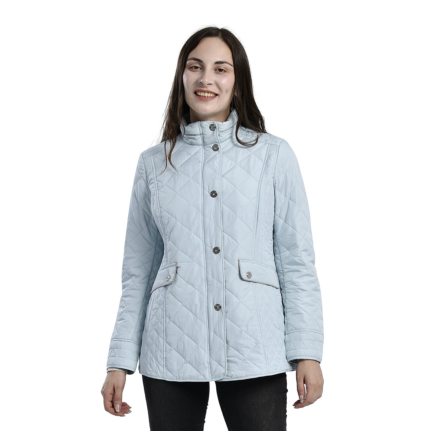 La Marey Lightweight Padded Quilted Jacket (Size 24) - Mint Green