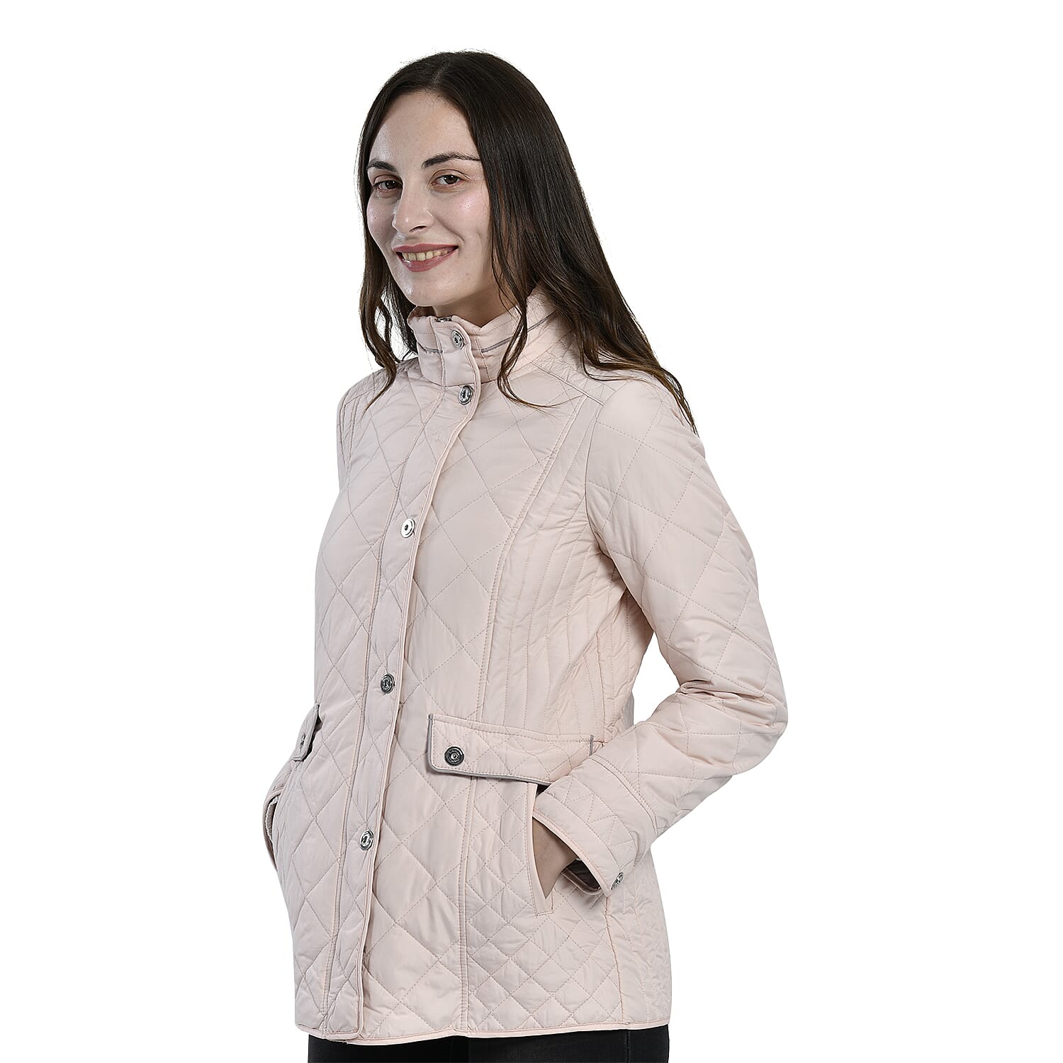 La Marey Lightweight Padded Jacket (Size 18) - Light Peach