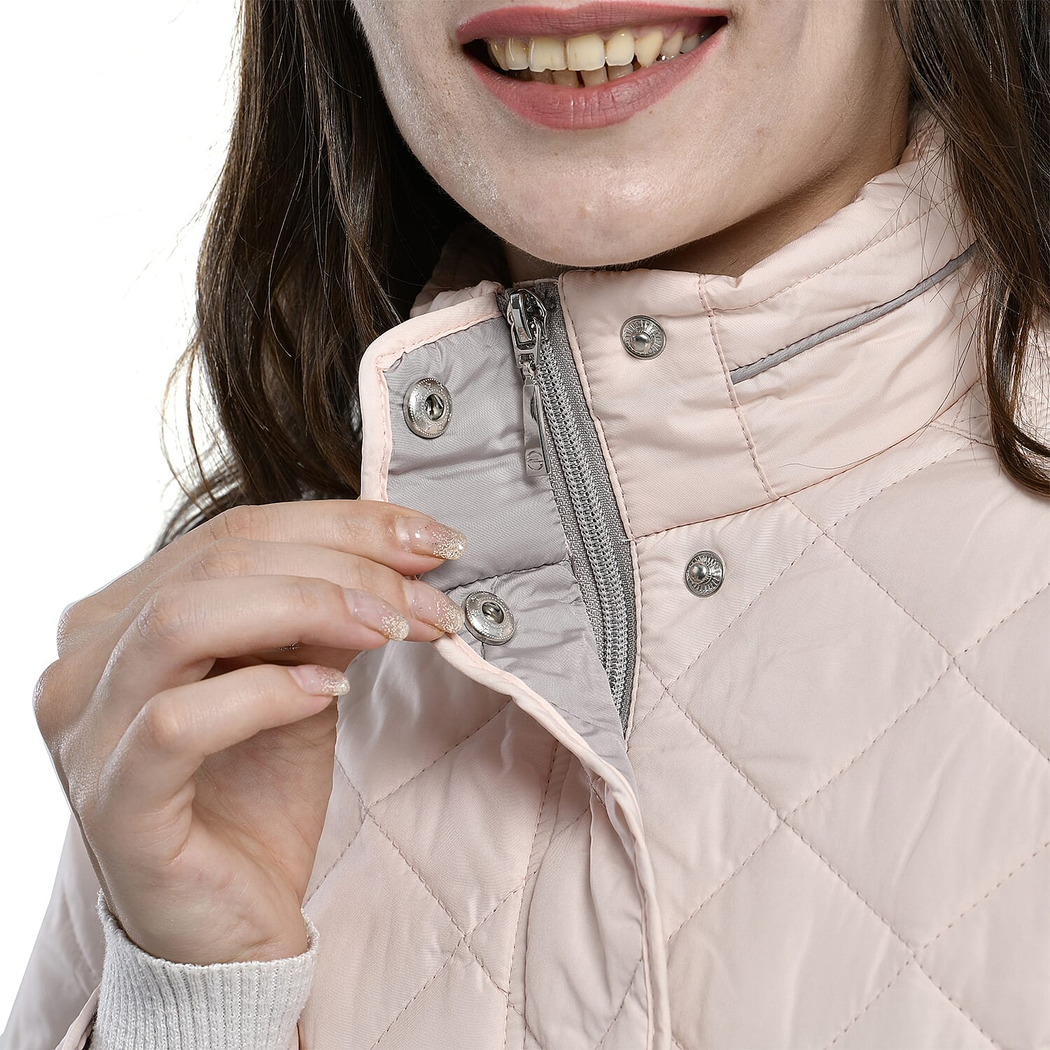 La Marey Lightweight Padded Jacket (Size 18) - Light Peach
