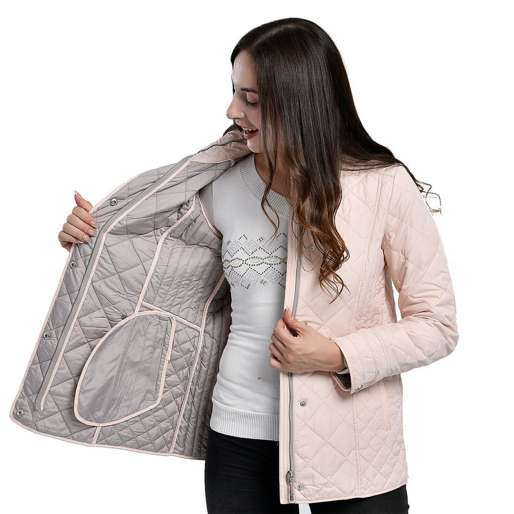 La Marey Lightweight Padded Jacket (Size 22) - Light Peach