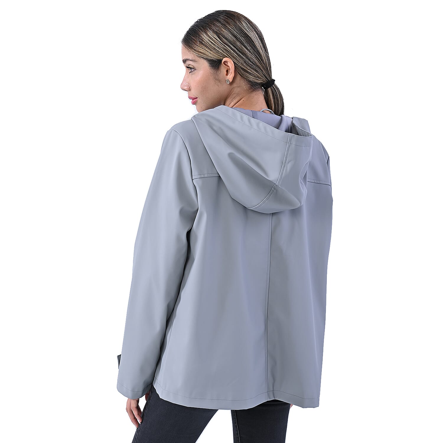 LA MAREY Water Resistant Hoodie Jacket in Grey (Size XL, 20-22)