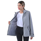 LA MAREY Water Resistant Hoodie Jacket in Grey (Size XL, 20-22)