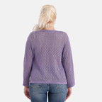 LA MAREY Womens Lace Bolero (Size XXL) - Purple