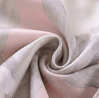 LA Marey Signature Set of 3 100% Mulberry Silk Fitted Sheets & 2 MOP Button Pillowcases (200 x 150 cm) - Beige