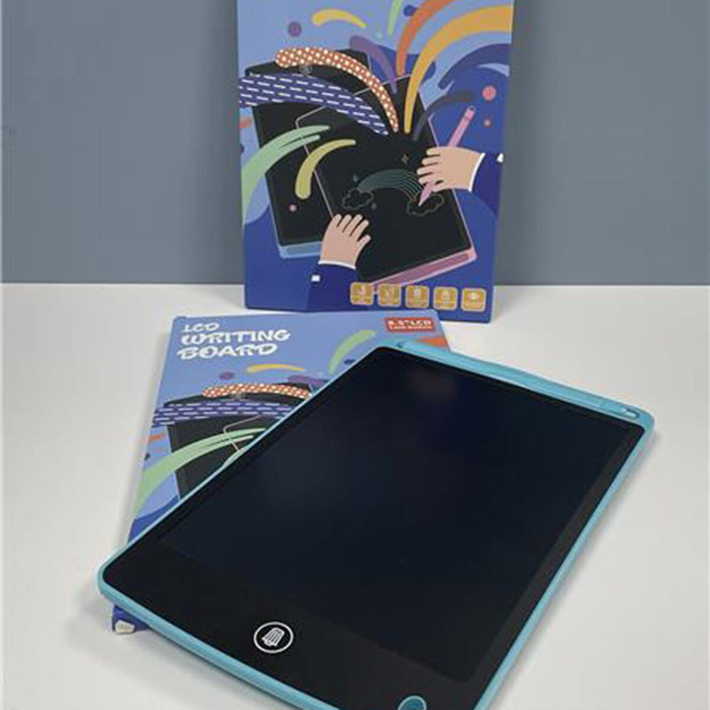 LCD Writing & Drawing Tablet with Stylus Pen (8.5 inch) - Blue