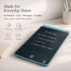 LCD Writing & Drawing Tablet with Stylus Pen (8.5 inch) - Blue