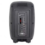 LED Bluetooth Speaker with FM Radio, TF Card, USB, and Wired Microphone Input - Black
