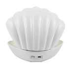 Sea Shell LED Colour Changing Glitter Mood Lamp with USB or Battery Powered