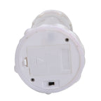 LED Glitter Flameless Candle with Moving Sprinkle Pattern with USB Cable or Requires 3AAA (not Included) - White