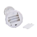 LED Glitter Flameless Candle with Moving Sprinkle Pattern with USB Cable or Requires 3AAA (not Included) - White
