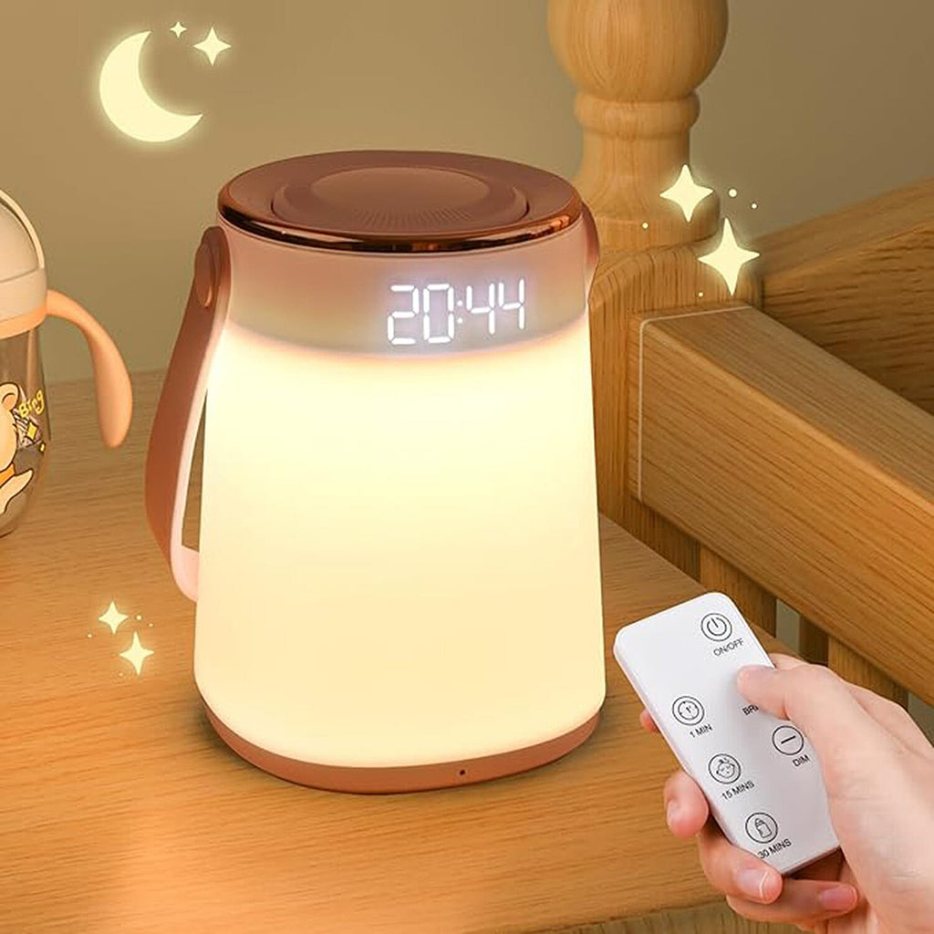 Rechargable Dimmable Lantern Night Light with Alarm Clock