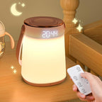 Rechargable Dimmable Lantern Night Light with Alarm Clock