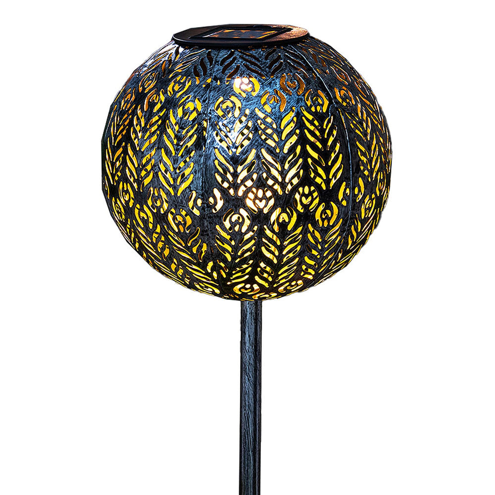 LED Solar Garden Ball Lights - Black