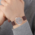 LIMITED EDITION William Hunt London Automatic Movement 5 ATM WR Moon Phase Watch With Brown Leather Strap