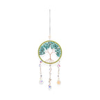 LIVMORE Howlite Tree of Life Wall Hanging Ornament (38 cm) - Green