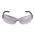 LOEWE Large Rimless Shield Sunglasses with Black Sides