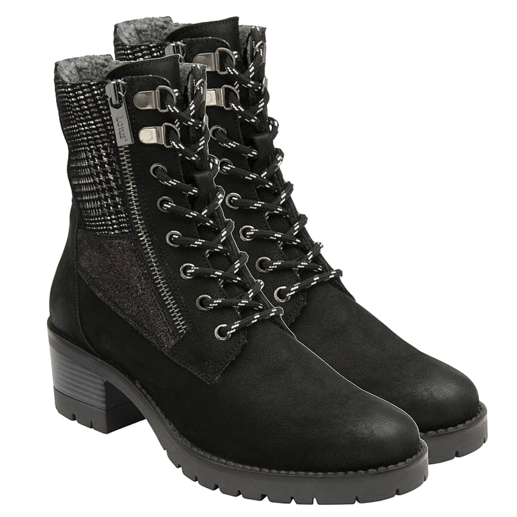 LOTUS Oklahoma Ladies Leather Ankle Boots (Size 3) - Black