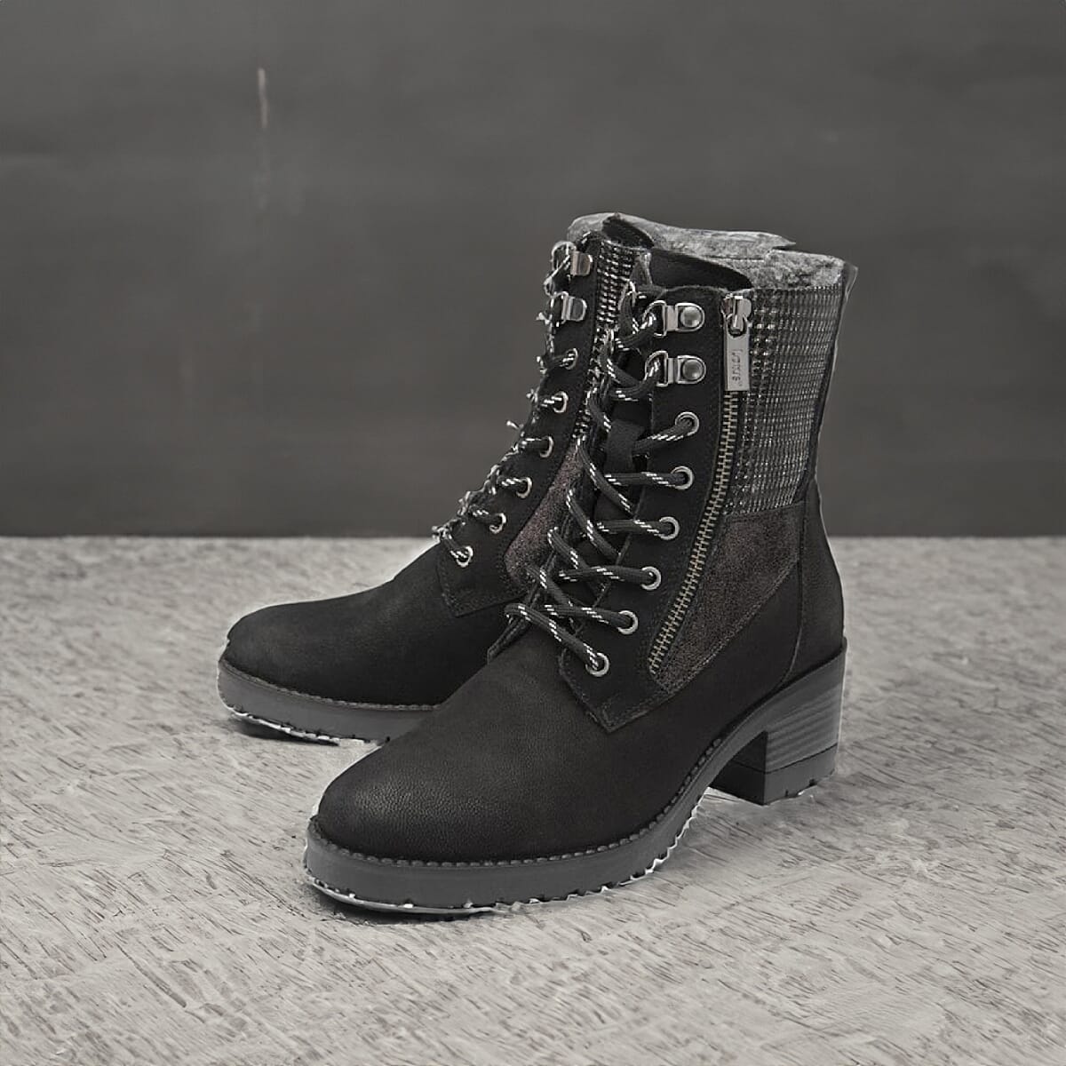 LOTUS Oklahoma Ladies Leather Ankle Boots (Size 3) - Black