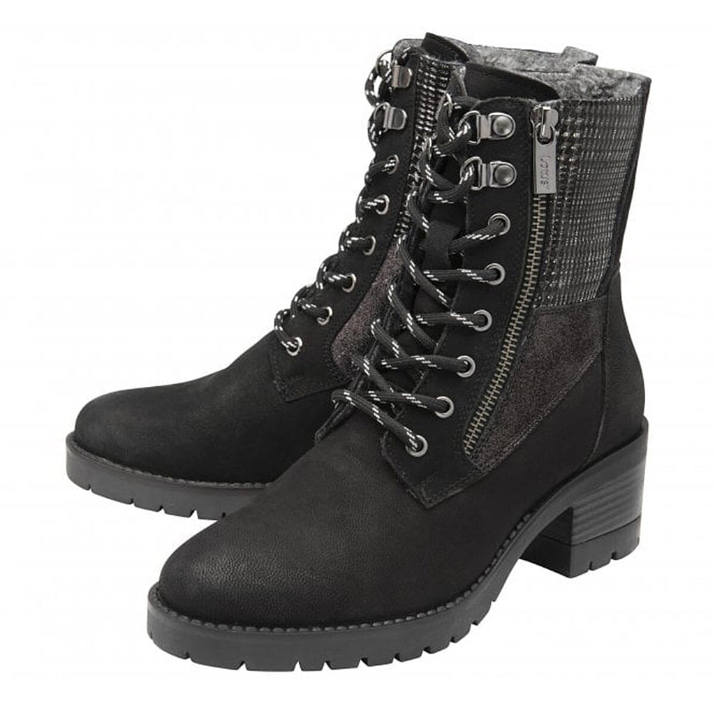 LOTUS Oklahoma Ladies Leather Ankle Boots (Size 3) - Black
