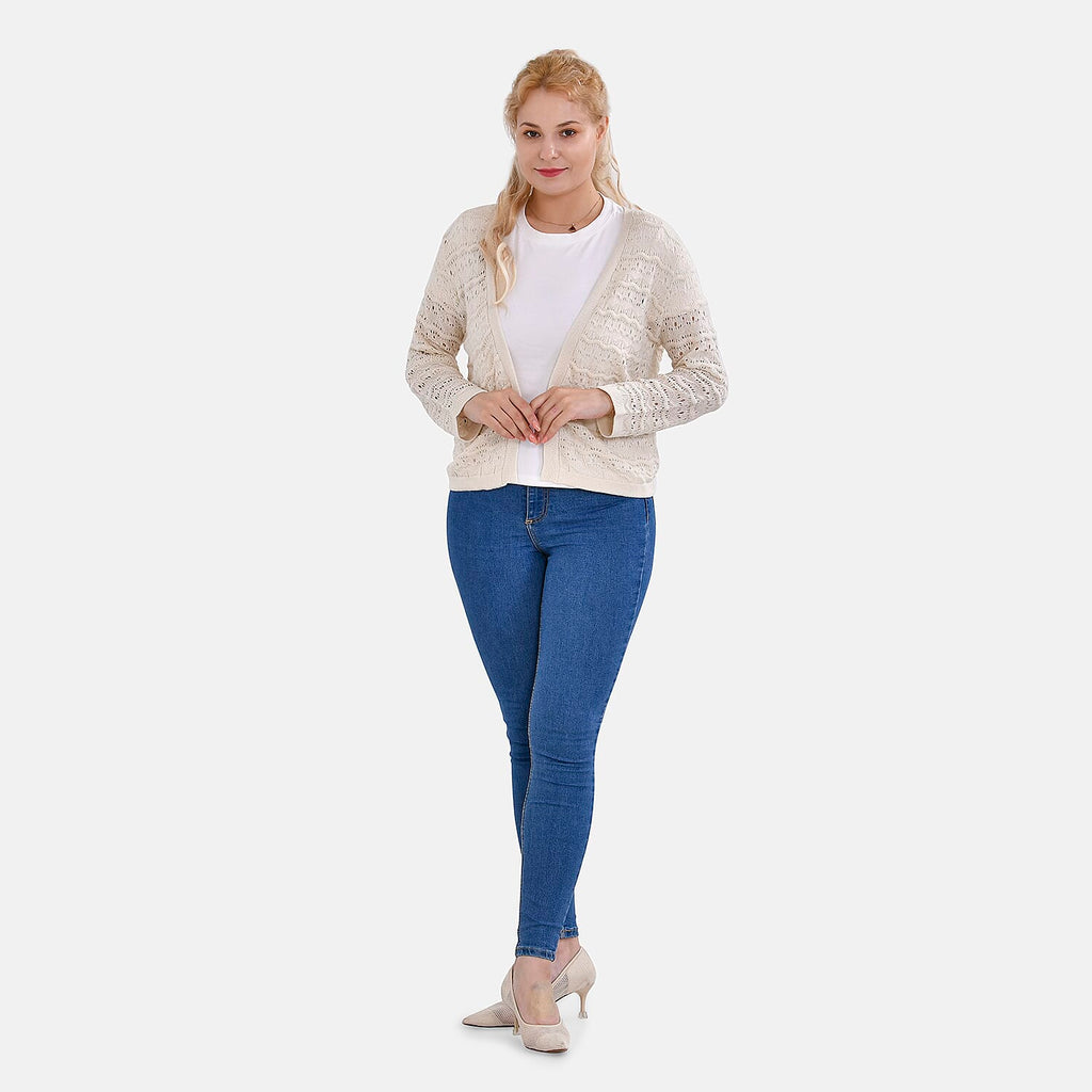 La Marey Summer Lace Cardigan (Size M, 12-14) - White