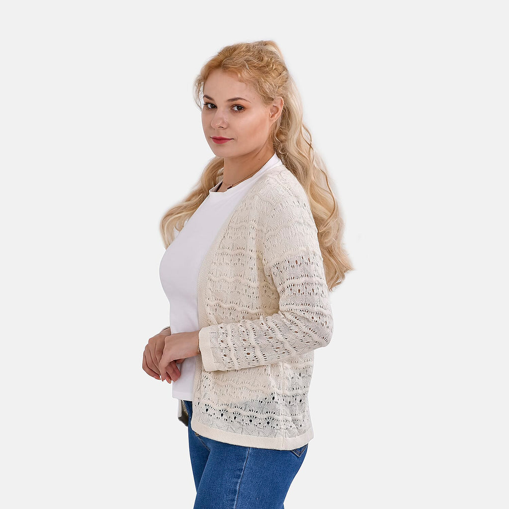 La Marey Summer Lace Cardigan (Size M, 12-14) - White