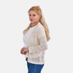 La Marey Summer Lace Cardigan (Size M, 12-14) - White