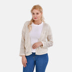 La Marey Summer Lace Cardigan (Size M, 12-14) - White