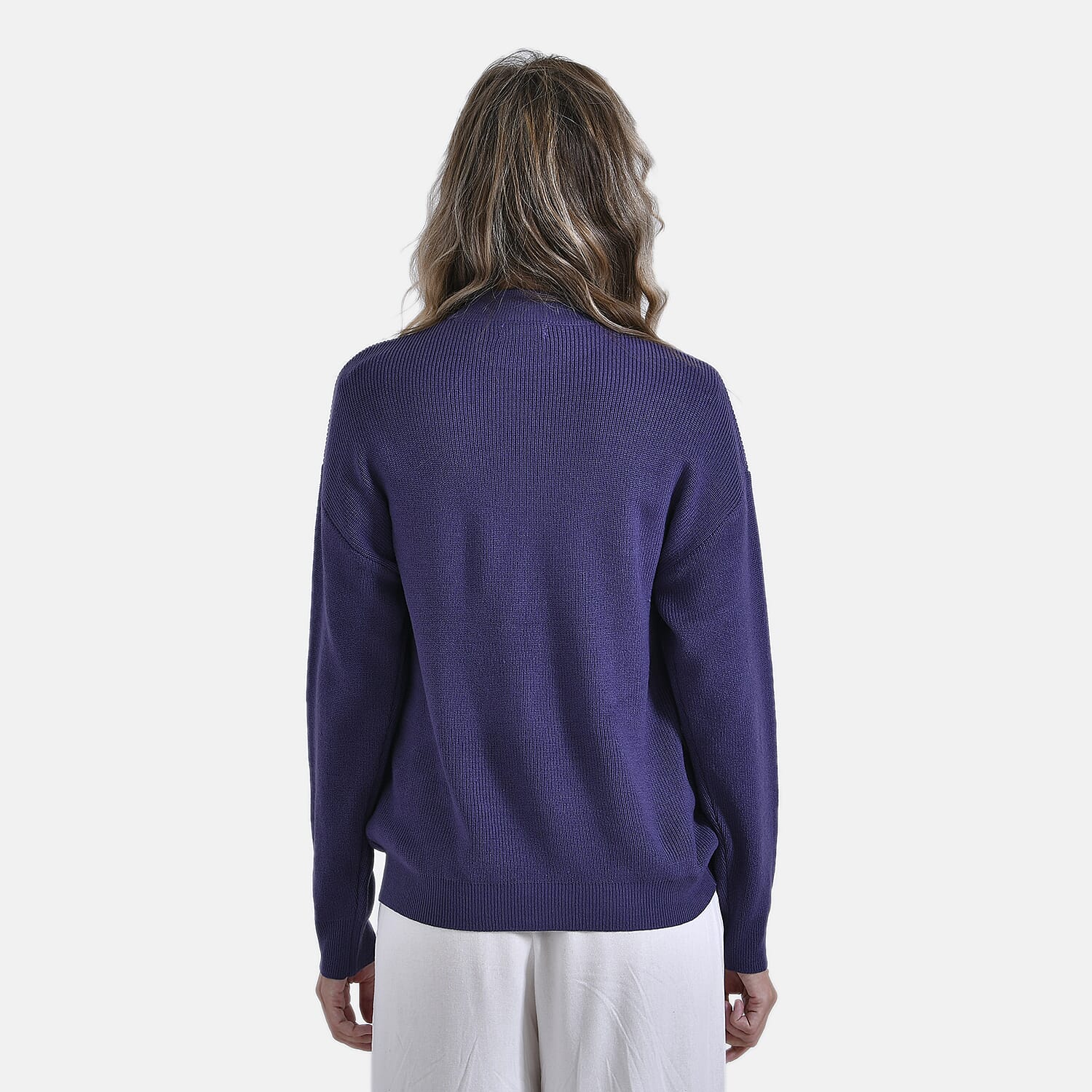 La Marey Classic Crewneck Jumper (Size S) - Brilliant Violet