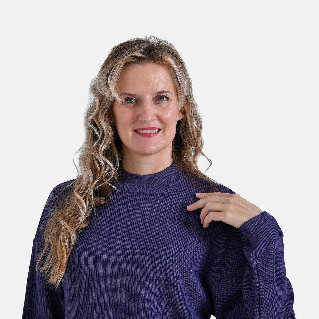 La Marey Classic Crewneck Jumper (Size S) - Brilliant Violet