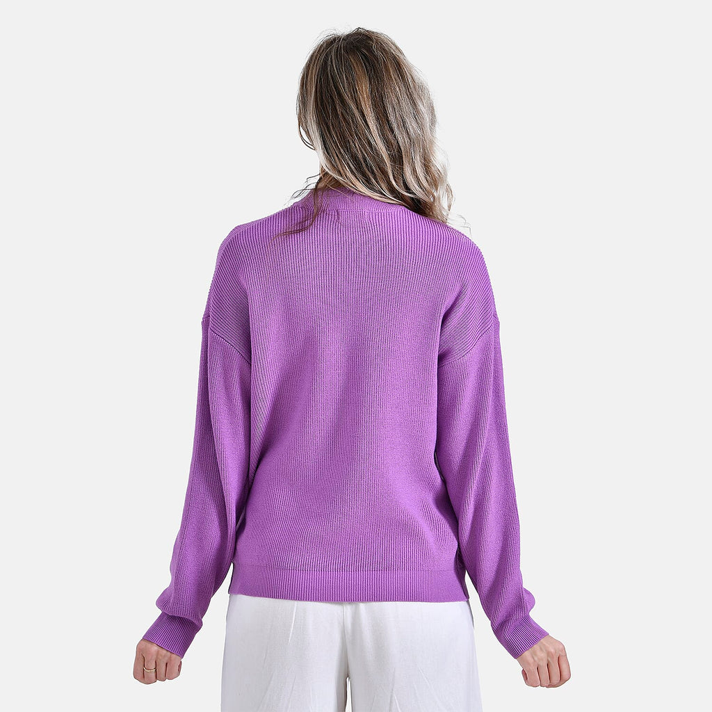 La Marey Classic Crewneck Jumper (Size 8 to 10) - Grape Purple