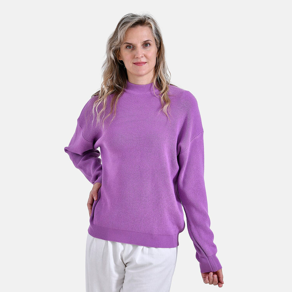 La Marey Classic Crewneck Jumper (Size 8 to 10) - Grape Purple