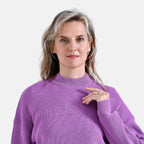 La Marey Classic Crewneck Jumper (Size 8 to 10) - Grape Purple
