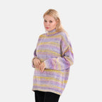 La Marey Abstract Jumper (Size L) Purple & Yellow