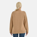 La Marey Turtle Neck Jumper  (Size 12 to 14)- Khaki