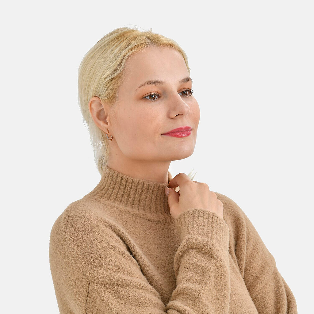 La Marey Turtle Neck Jumper  (Size 12 to 14)- Khaki