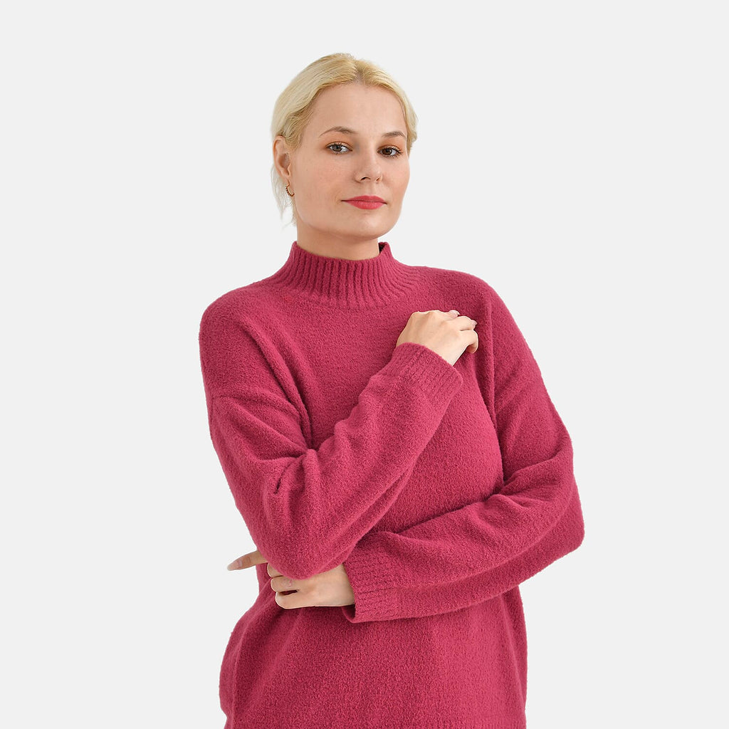 La Marey Alpaca-like Sweater (Size 12 to 14)- Red