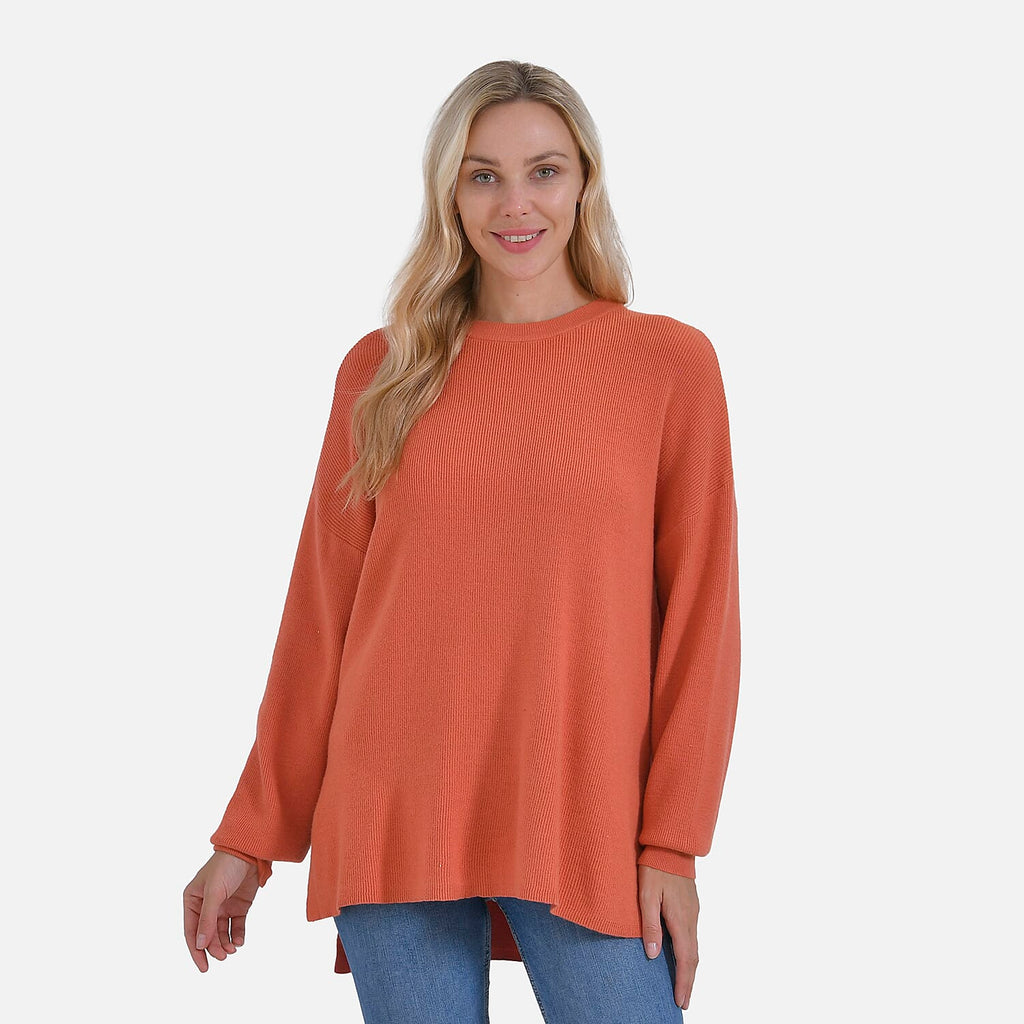 La Marey Balloon Sleeve Jumper (Size 16 to 18) - Orange