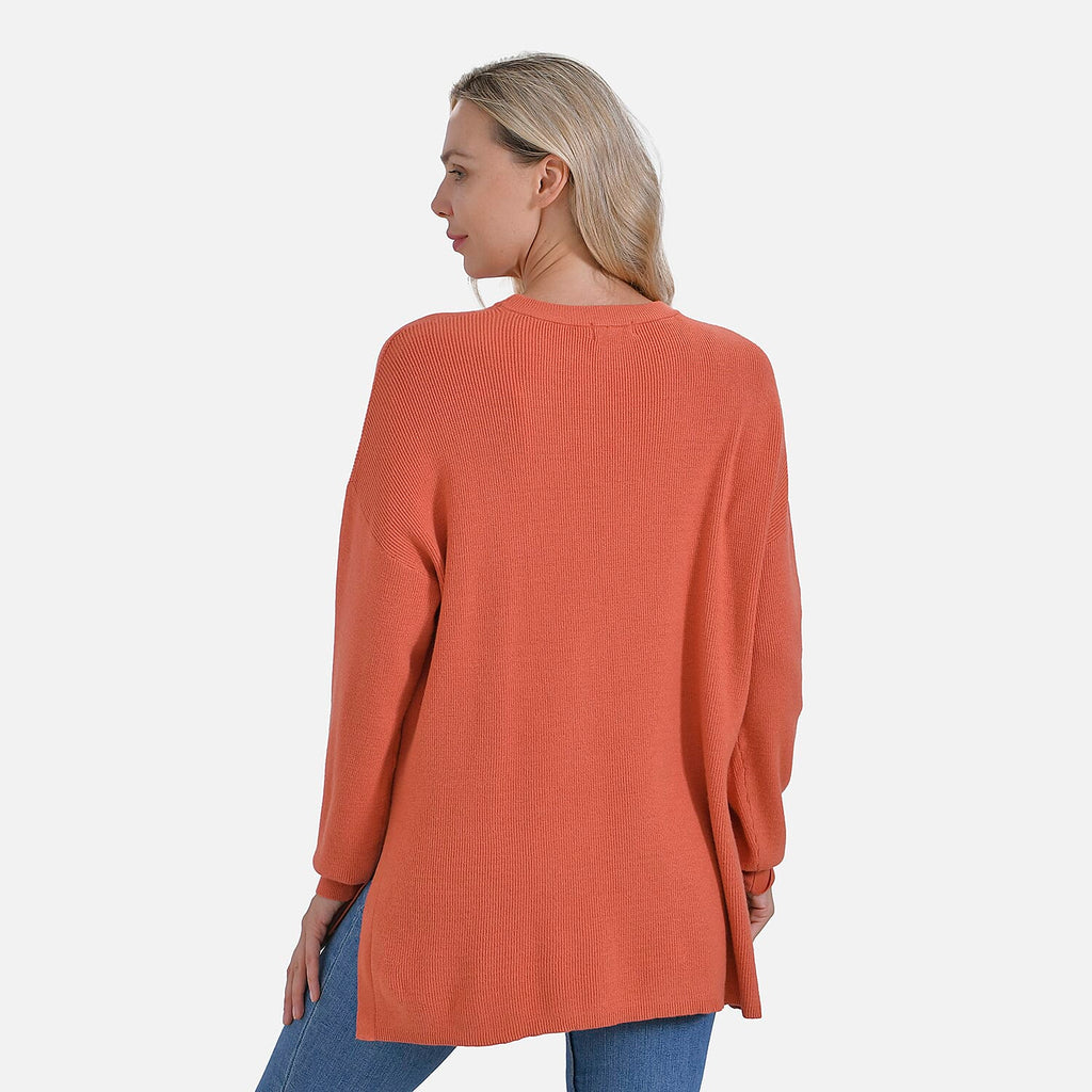 La Marey Balloon Sleeve Jumper (Size 16 to 18) - Orange