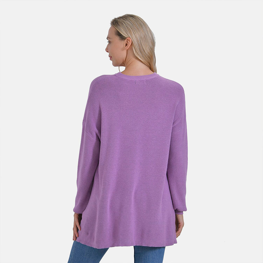La Marey Balloon Sleeve Jumper (Size S) - Purple