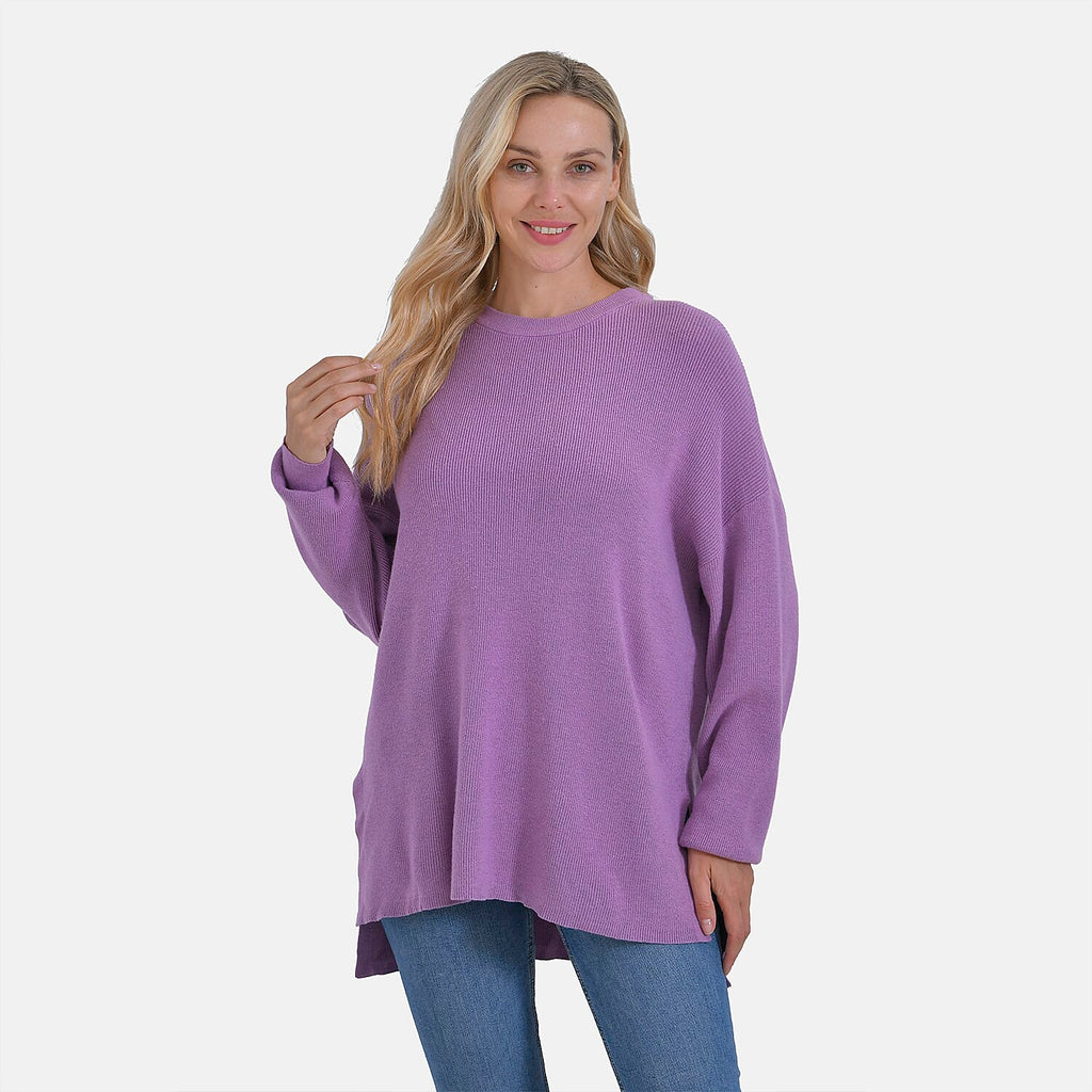 La Marey Balloon Sleeve Jumper (Size S) - Purple