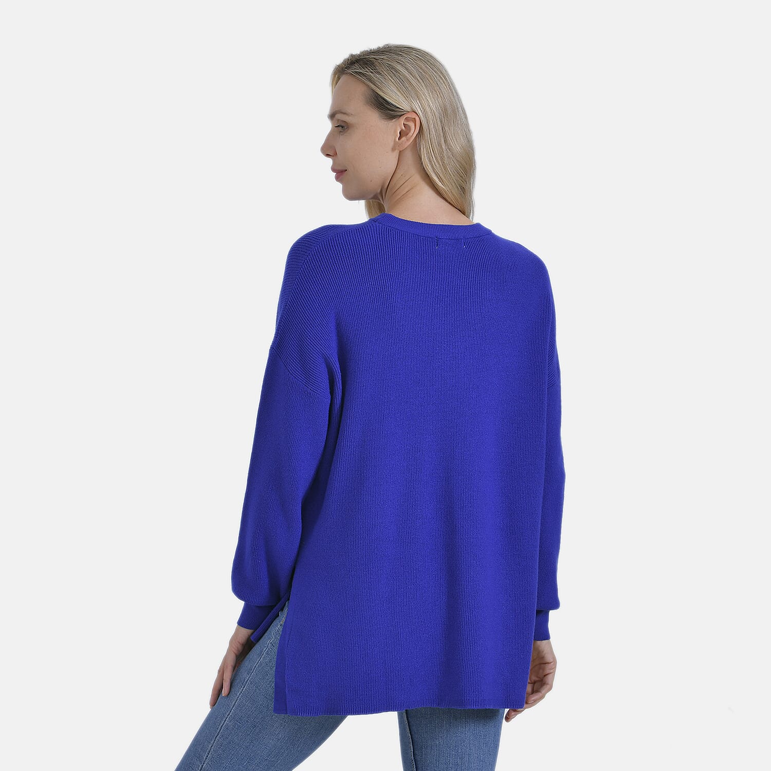 La Marey Balloon Sleeve Jumper (Size XL) - Blue