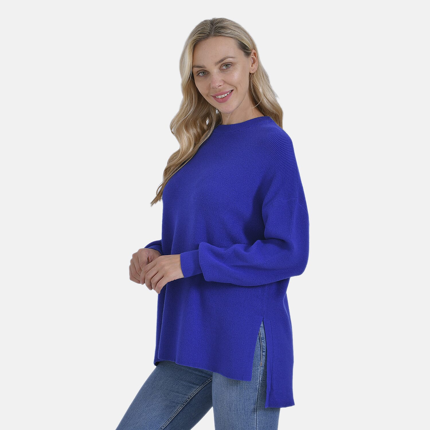 La Marey Balloon Sleeve Jumper (Size XL) - Blue