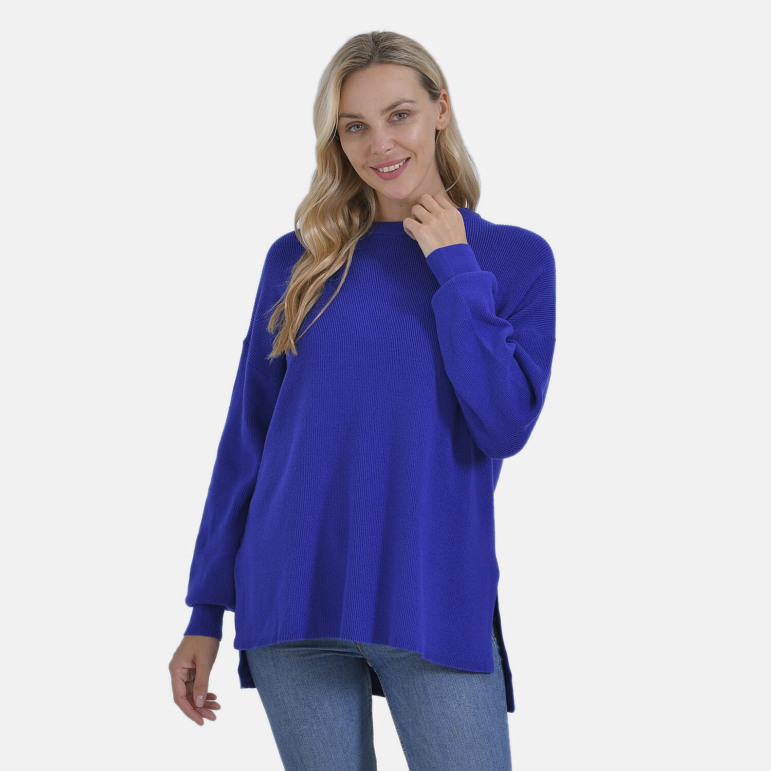 La Marey Balloon Sleeve Jumper (Size XL) - Blue