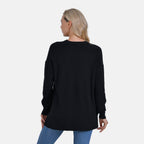 La Marey Balloon Sleeve Jumper (Size L) - Black