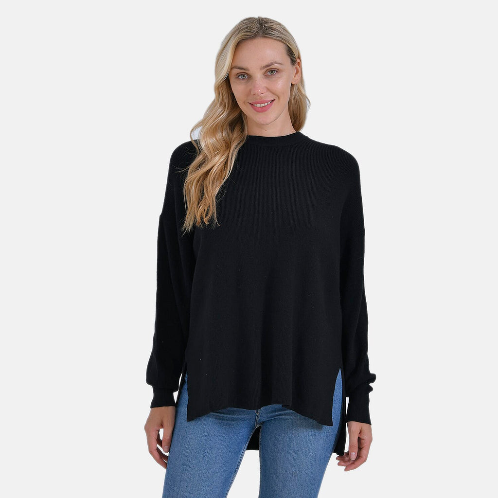 La Marey Balloon Sleeve Jumper (Size L) - Black