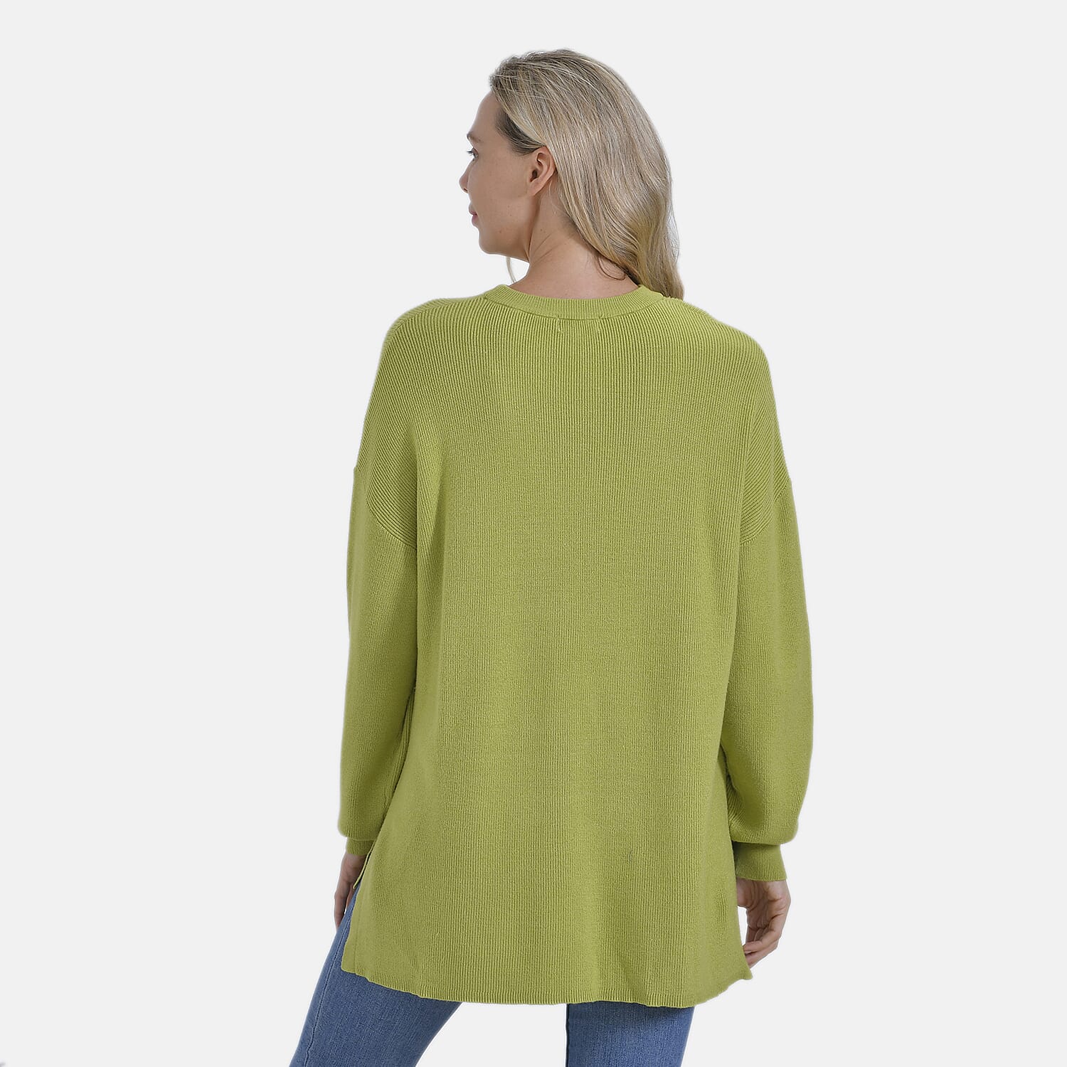 La Marey Balloon Sleeve Jumper (Size S) - Green