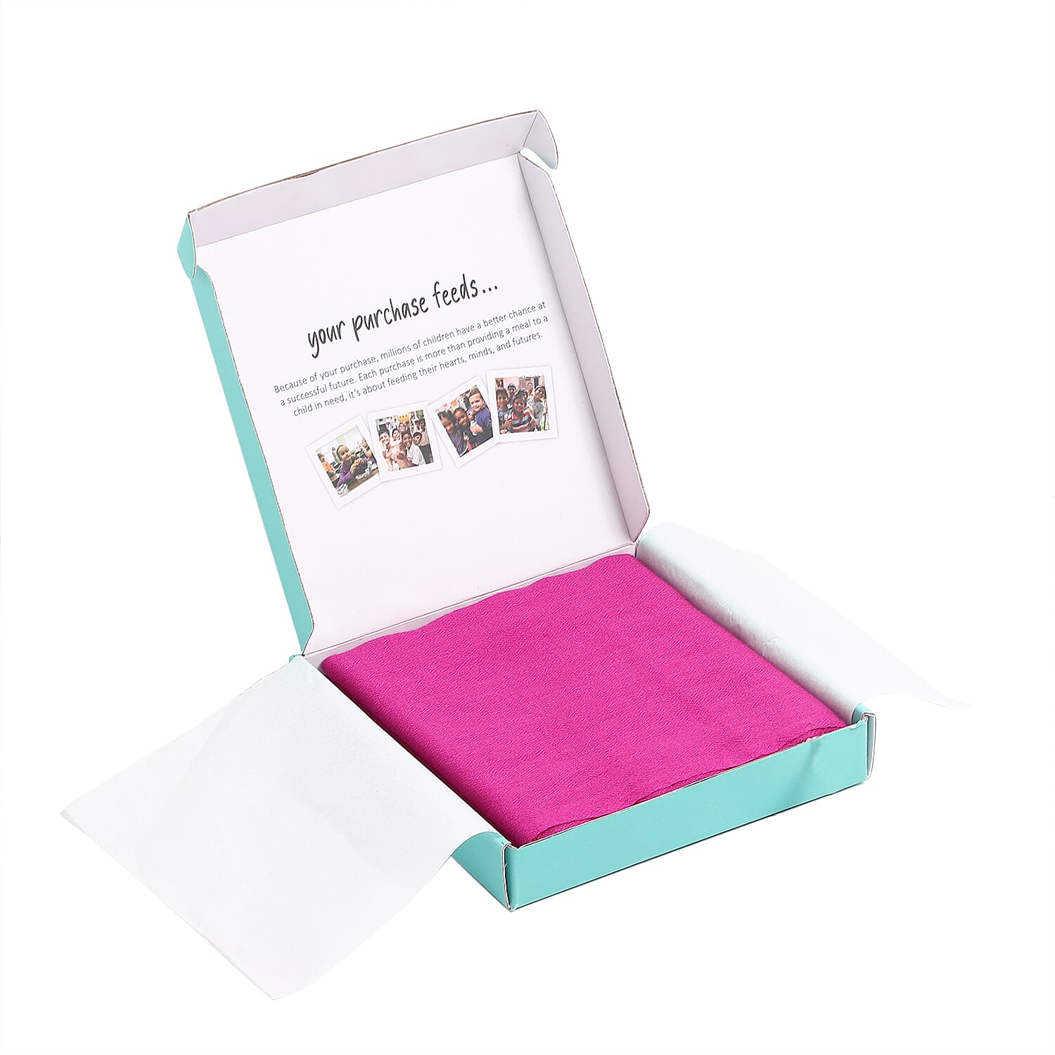 La Marey 100% Cashmere Solid Scarf (Size 198x71 cm) - Fuchsia