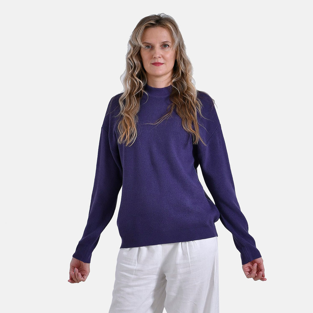 La Marey Classic Crewneck Jumper (Size S) - Brilliant Violet