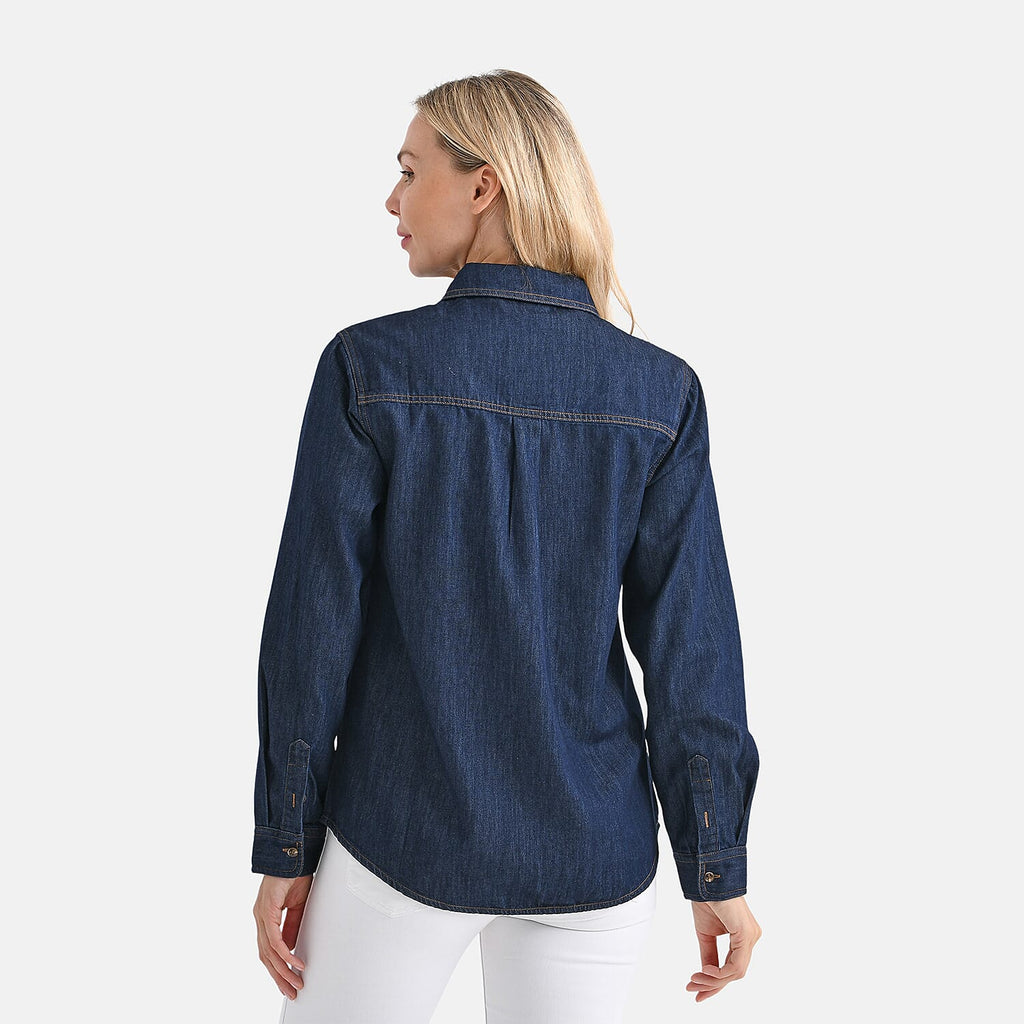 La Marey Classic Denim Shirt (Size XL) - Dark Blue